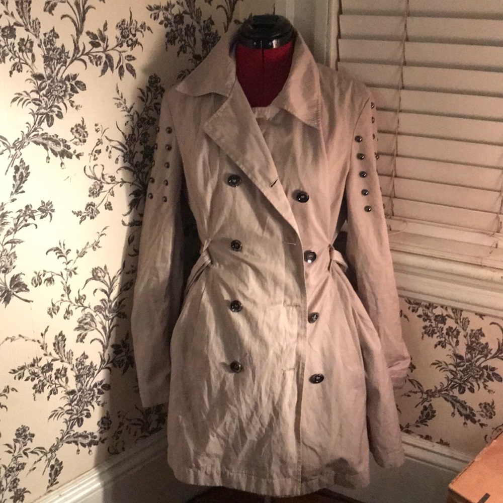 Studded Trench Coat